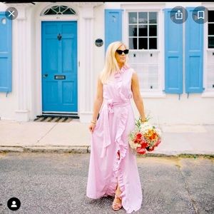 Elizabeth Wilson Design Maxi Ruffle Dress